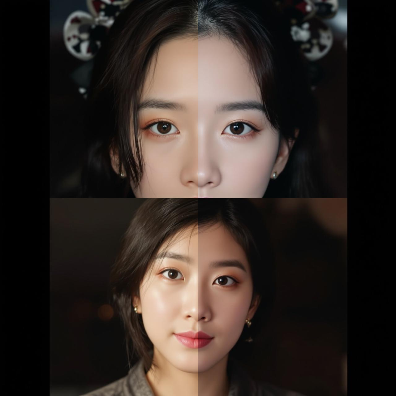 QQ吃瓜群 - 独家：某女星整容前后对比照流出